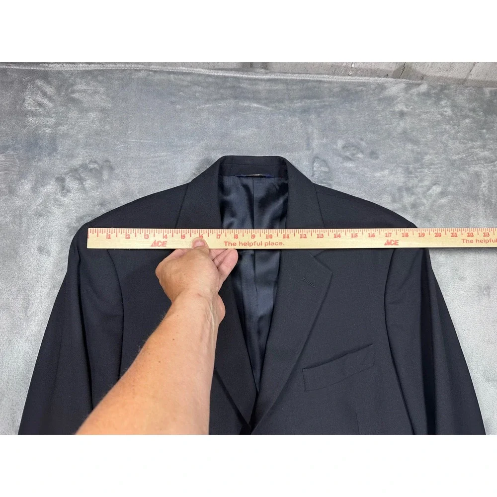 Brooks Brothers Stretch Navy Blue Wool Blend Blazer Sport Coat Mens 41R 41 R